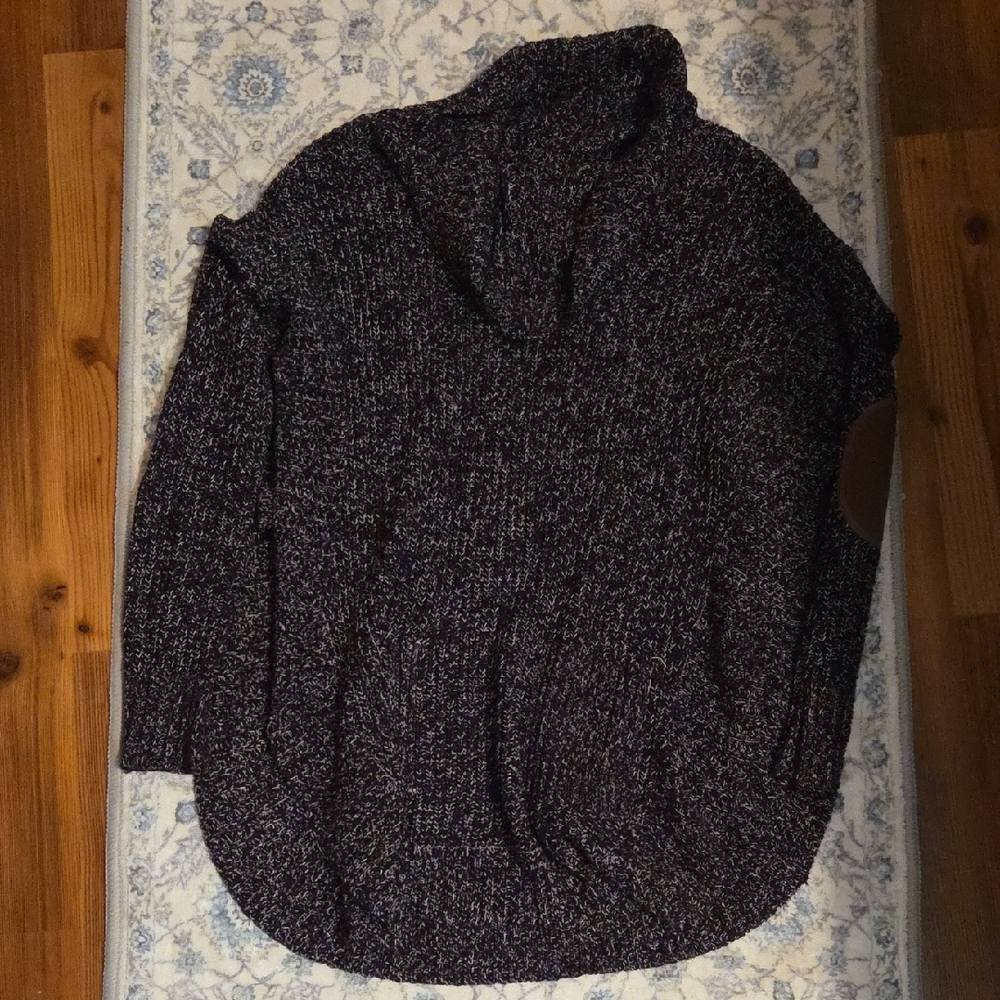 ardene | knit sweater, open sides, with pockets, cowl neck